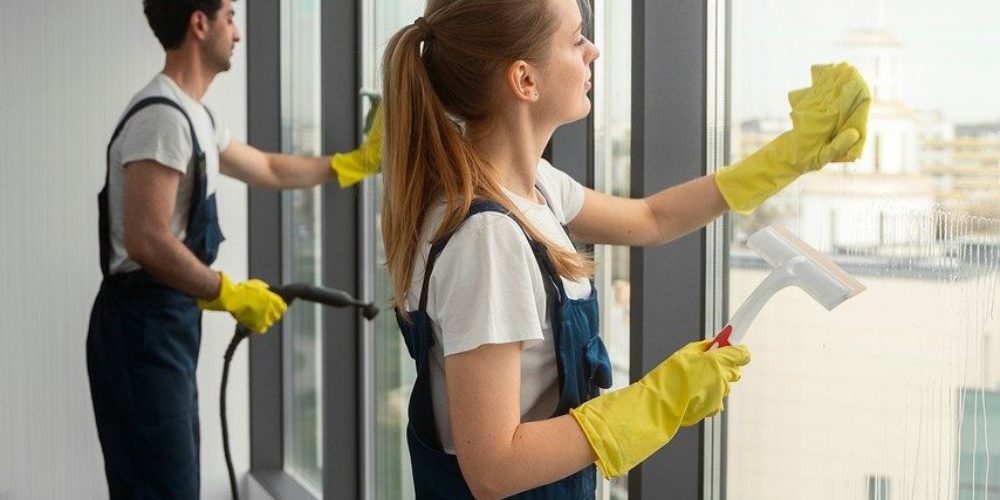 Professionisti di pulizia post-trasloco